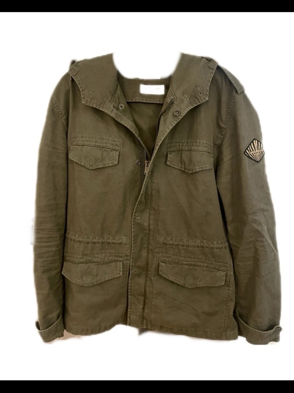 Saint Laurent Olive Green Military Field Jacket